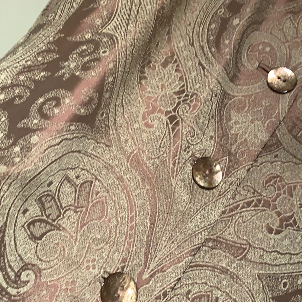 DANA BUCHMAN paisley jacket. Size 8